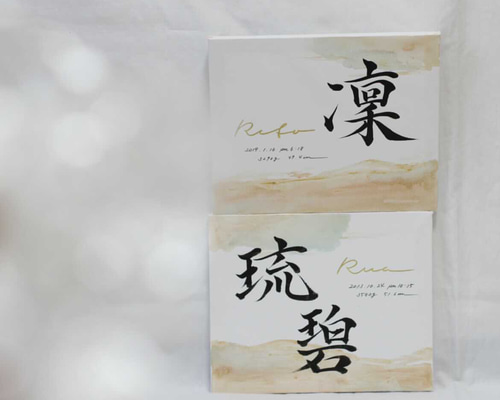 キャンバス命名書 雑貨・その他 オーダー命名書⋆☽︎︎·̩͙ 通販