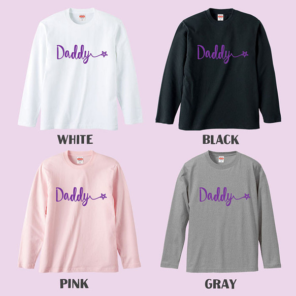 【Daddy & Mammy】Tシャツ ロンT ペア マタニティフォト 結婚祝い 贈り物 ギフト プレゼント 記念日 5枚目の画像