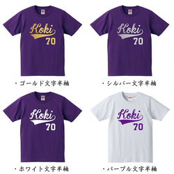 【古希祝い】ベースボール ロゴ 野球 60歳 名入れ 名前 Tシャツ 半袖 長袖 ちゃんちゃんこ ギフト プレゼント 2枚目の画像