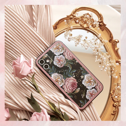 Katachi Selected・ 「欧風レトロ薔薇柄」iPhone スマホケース★ロマンチック　大人女子 8枚目の画像