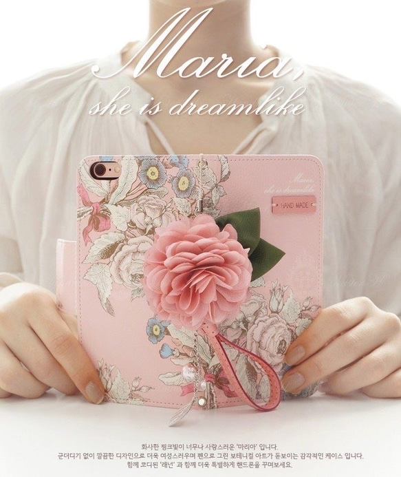 Katachi Selected・ 「大人可愛い薔薇花柄iPhoneケース iPhone14 スマホケース 手帳型」 6枚目の画像