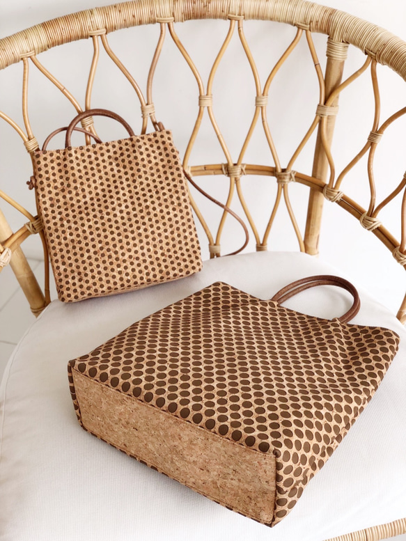 SARA VALENTE「Cork Tote」コルクトートバック 2枚目の画像