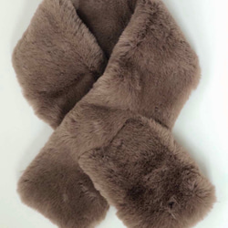 SARA VALENTE「Faux fur Ｍuffler」フェイクファーマフラー 2枚目の画像