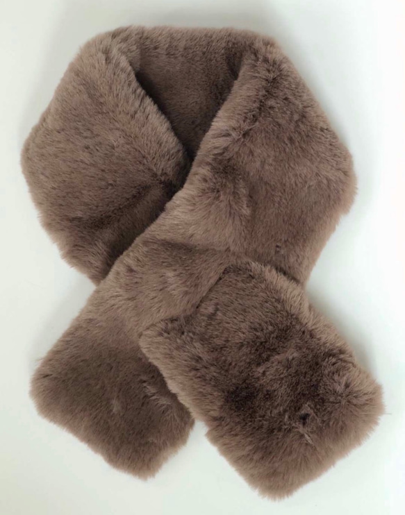 SARA VALENTE「Faux fur Ｍuffler」フェイクファーマフラー 2枚目の画像