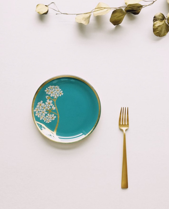 WEN PIIM・Venus Healing Gold Foil Plate「丸」 金箔プレート（はな） 1枚目の画像