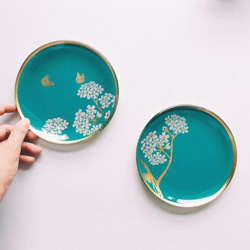 WEN PIIM・Venus Healing Gold Foil Plate「丸」 金箔プレート（はな） 2枚目の画像