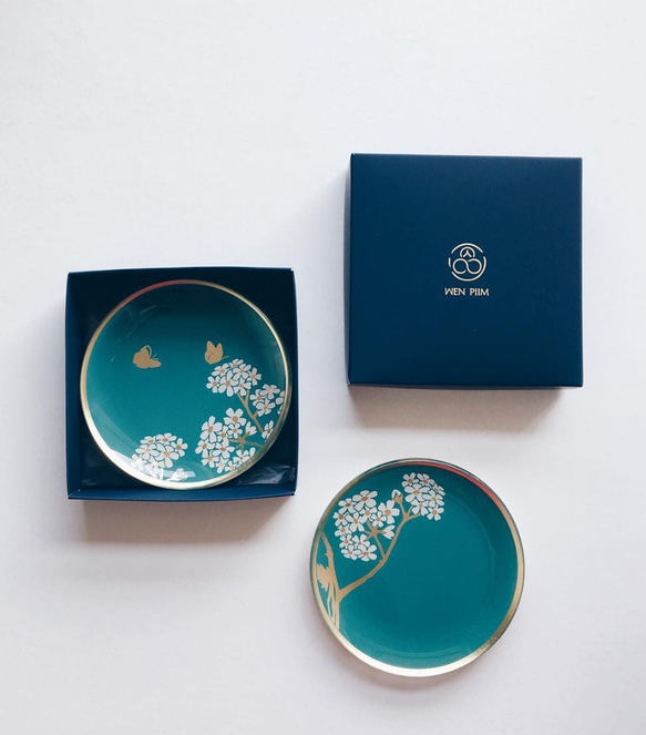 WEN PIIM・Venus Healing Gold Foil Plate「丸」 金箔プレート（はな） 4枚目の画像