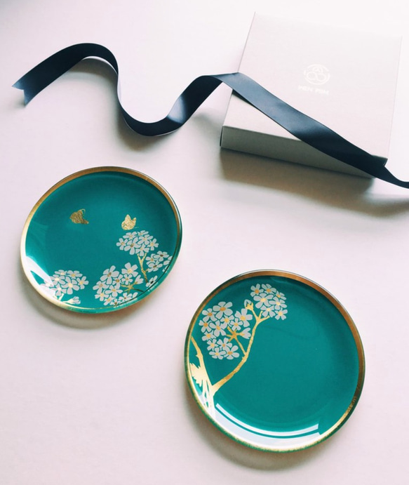 WEN PIIM・Venus Healing Gold Foil Plate「丸」 金箔プレート（はな） 7枚目の画像