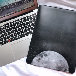 [マイクロファイバーレザー] Moon Computer保護バッグ/ Moon MacBookバッグ 2枚目の画像