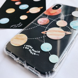 九大行星 透明氣墊手機殻 Solar Systems IPhone Case 第3張的照片