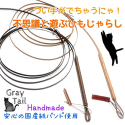 つい手がでちゃうにゃ！不思議と遊ぶひもじゃらし 猫のおもちゃ ねこじゃらし 1枚目の画像