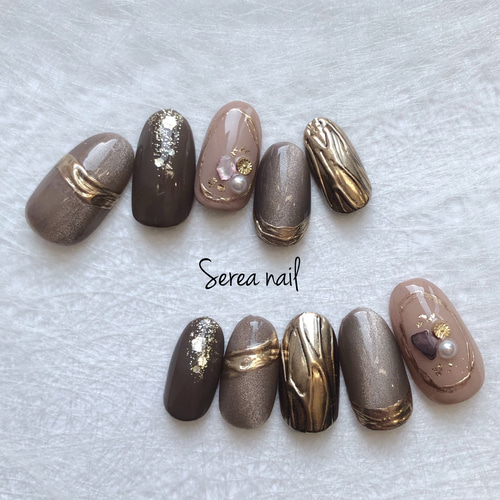 ネイルチップNo.970オーダー受付中ブラックシルバーマグネット ゼブラ