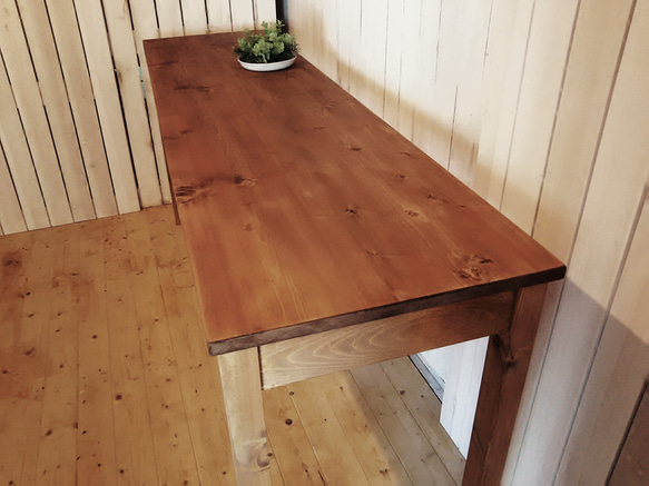 アンティーク風長机＊幅170cm＊デスク＊カウンターテーブル＊作業台＊ワイドテーブル 