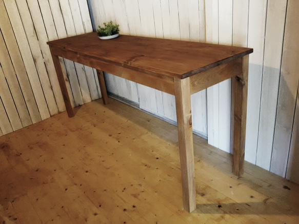 アンティーク風長机＊幅170cm＊デスク＊カウンターテーブル＊作業台＊ワイドテーブル 