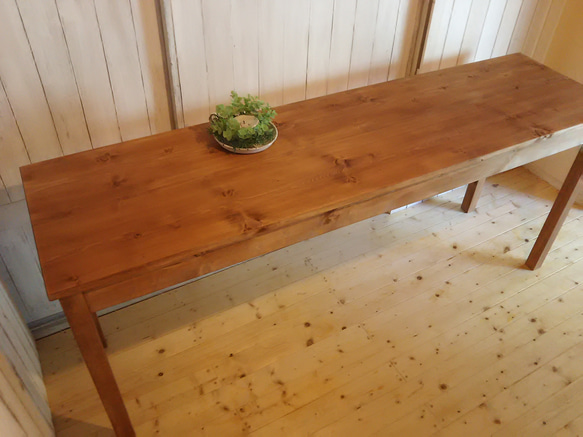アンティーク風長机＊幅170cm＊デスク＊カウンターテーブル＊作業台＊ワイドテーブル 