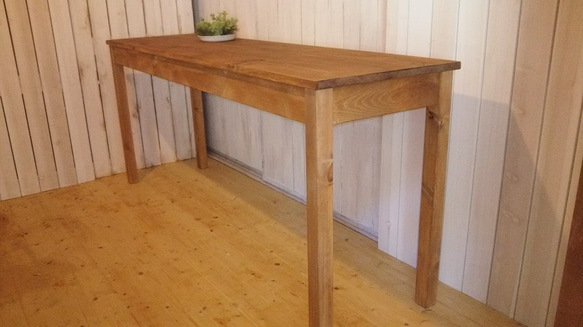 アンティーク風長机＊幅170cm＊デスク＊カウンターテーブル＊作業台＊ワイドテーブル 