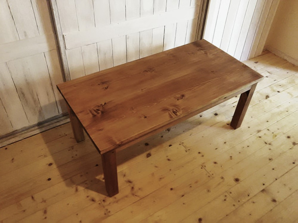 無垢材ローテーブル　幅90㎝ 3枚目の画像