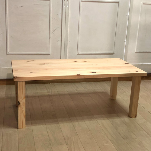 国産ひのき無垢材のローテーブル 無着色90cm×45cm ローテーブル 国産ひのき無垢材のローテーブル 無着色90cm×45cm ローテーブル
