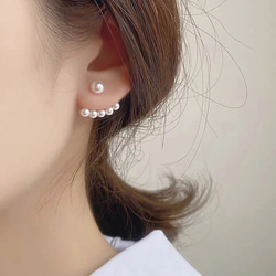 pearl ear jacket pierce s925 post 1枚目の画像