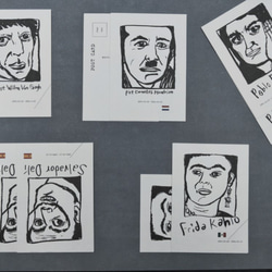 薩爾瓦多 達利 手繪大頭照 / 藝術家系列 主題明信片 第3張的照片