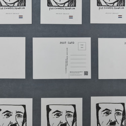 皮特 蒙德里安 手繪大頭照 / 藝術家系列 主題明信片 第2張的照片