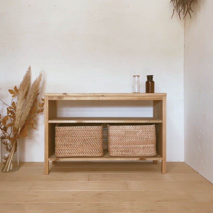 B 新品 ローボード AVラック テレビ台 収納棚 ハワイアン カントリー