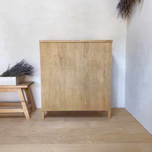 ha1. キャビネット W80 チェスト 引き出し カウンター 扉 収納 北欧