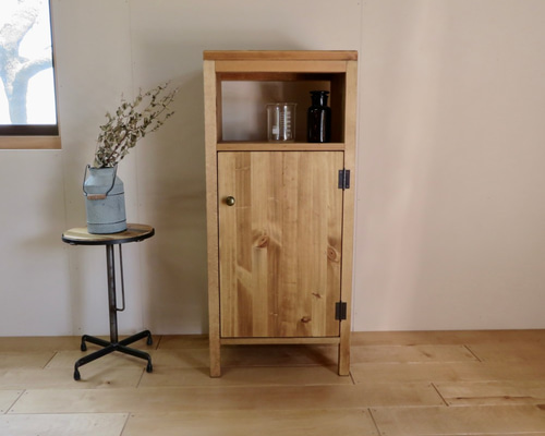 サイズデザインオーダー可ワイド６枚バッタンキャビネットナチュラルブラウン受注製作 サイズデザインオーダー可ワイド6枚バッタンキャビネットナチュラル