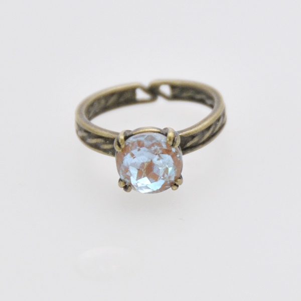 PRICE DOWN ヴィンテージ　サフィレットリング　ラウンドカット　金古美 10,650円