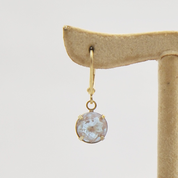 ヴィンテージサフィレット ピアス　ss38　（約８mm）カットあり