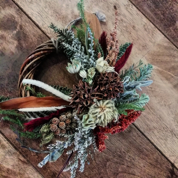 ドライフラワーリース/フウの実 【送料無料】 ドライフラワー ethan