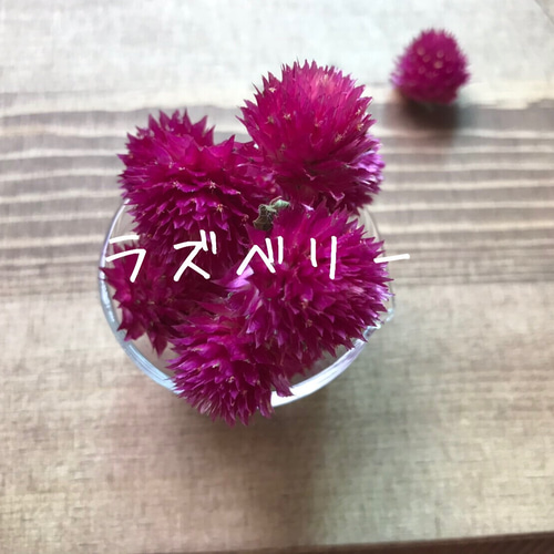 SALE 千日紅のフラワーボール リボン付き 淡色ピンク SALE 千日紅のフラワーボール リボン付き 淡色ピンク