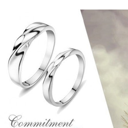 送料無料※即日発送☞婚約指輪ギフト♥シンプル※波形 金属アレ対応リング★指輪シルバー925 4枚目の画像