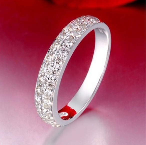 送料無料※即日発送☞婚約指輪ギフト♥ジルコニア※金属アレ対応リング★指輪シルバー925 新品 1枚目の画像