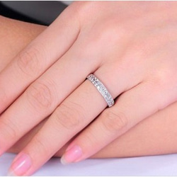 送料無料※即日発送☞婚約指輪ギフト♥ジルコニア※金属アレ対応リング★指輪シルバー925 新品 2枚目の画像