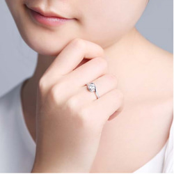 ※即日発送☞婚約指輪ギフト♥ジルコニア※金属アレ対応リング★指輪シルバー925 2枚目の画像