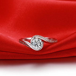 ※即日発送☞婚約指輪ギフト♥ジルコニア※金属アレ対応リング★指輪シルバー925 5枚目の画像