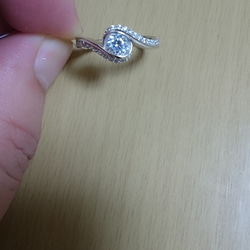 ※即日発送☞婚約指輪ギフト♥ジルコニア※金属アレ対応リング★指輪シルバー925 6枚目の画像