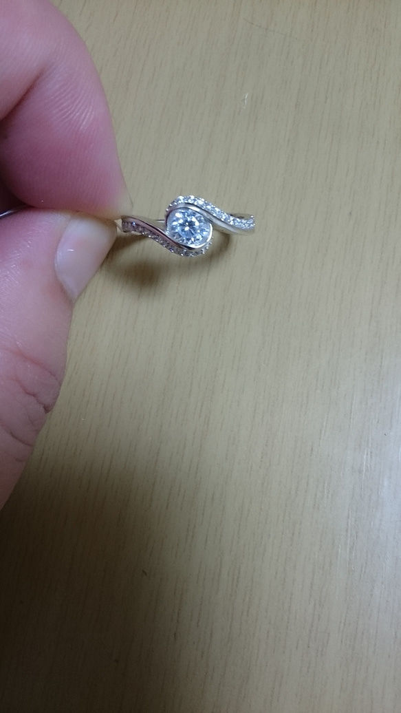 ※即日発送☞婚約指輪ギフト♥ジルコニア※金属アレ対応リング★指輪シルバー925 6枚目の画像
