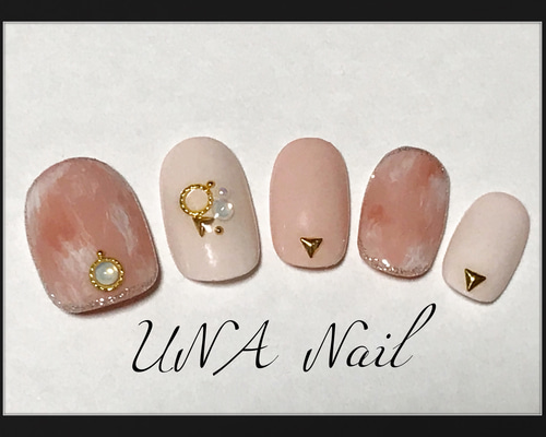 ♡タイダイとニットの大人ネイル♡ ネイルチップハンドメイド