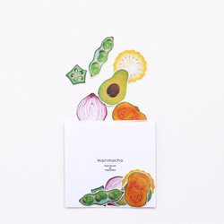 イラストフレークシール-Vegetables- 1枚目の画像