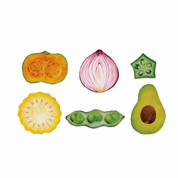 イラストフレークシール-Vegetables- 3枚目の画像