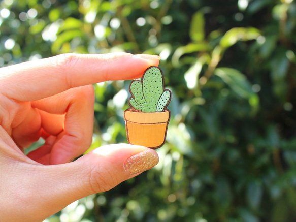 Wooden pins(Cactus) 3枚目の画像