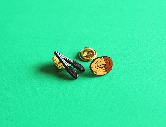 Wooden mini pins(Donut) 1枚目の画像