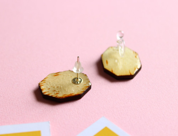 Wooden earrings(夏野菜) 5枚目の画像