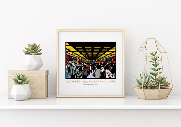 草間彌生展 / スクエアポスター【サイズ変更対応 】 / MB027
