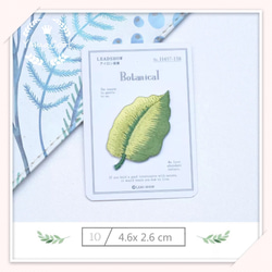【W22】美しい上質な刺繍アイロンワッペン 4枚★ 植物 セットセール 葉っぱ 4枚目の画像