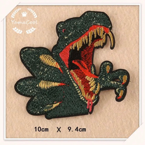 Z9】刺繍アイロンワッペン 【3枚分】恐竜 大集合 男の子 ダイナソー