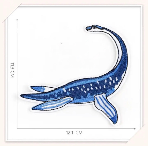 【Z9】刺繍アイロンワッペン　【3枚分】恐竜　大集合　男の子　ダイナソー 7枚目の画像