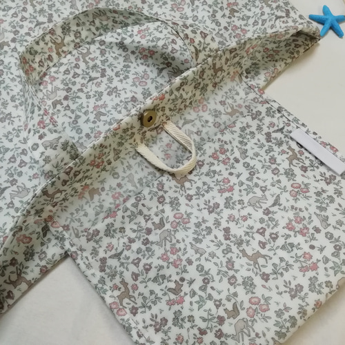 リバティ　メドウテイルズ　フレンチカラー×ヌビ　レッスンバッグ レッスンバッグ 絵本袋 通園バッグ ハンドメイド リバティ